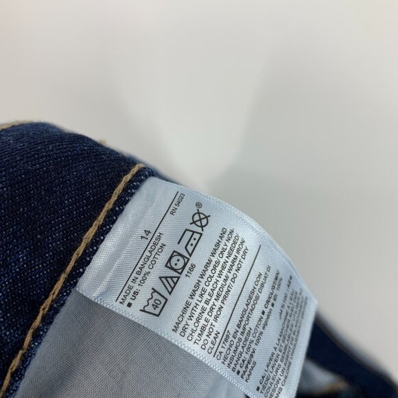 Old Navy Jeans High Rise Slouchy Straight Button Fly Fray Destructed - Picture 9 of 9